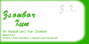 zsombor kun business card